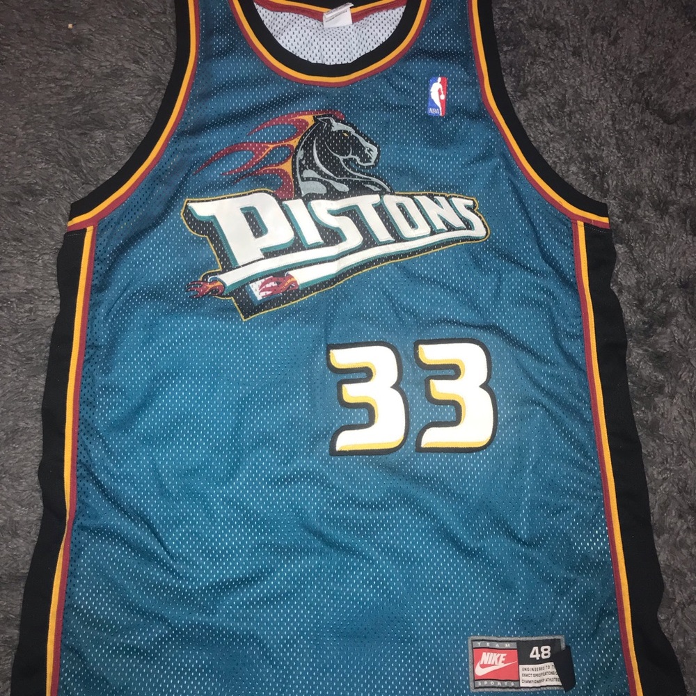 Grant Hill Detroit person's authentic Jersey sz 48